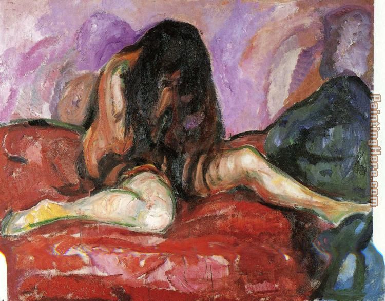 Nude painting - Edvard Munch Nude art painting
